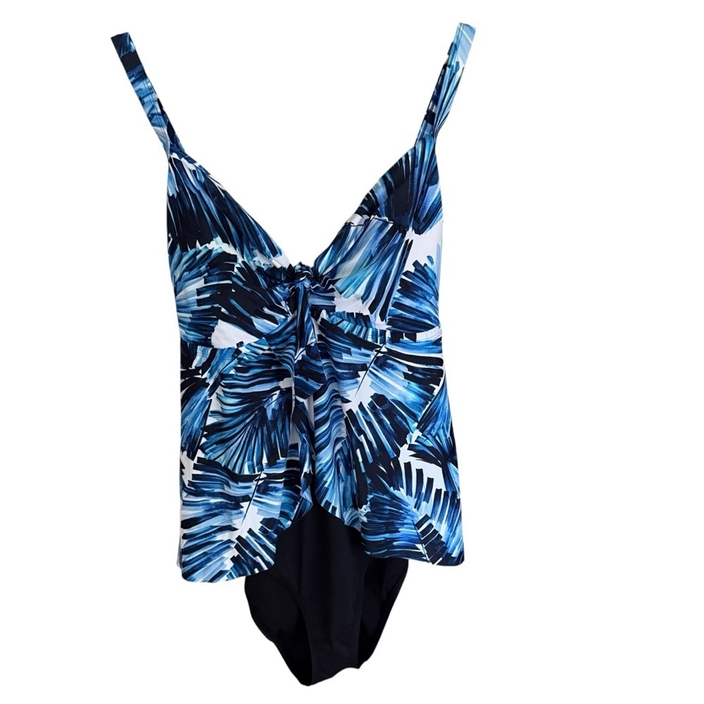 Mynah Women’s One Piece Swimsuit Size 20W Tropical Print Size 24W